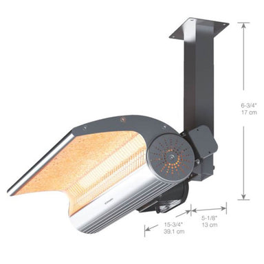 DSH Series Ceiling Mount Bracket Kit with DSH Patio Heater Mounted