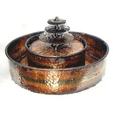Fountains By Design Raintree with Planter Tabletop Copper Fountain