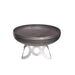 Round Fire Pit with Patina Finish
