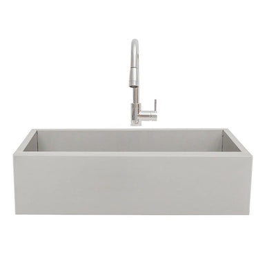 RCS 32-Inch Outdoor Farm House Stainless Steel Sink With Hold and Cold Faucet - RSNK3