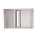 RCS Valiant 33 Inch Stainless Steel Double Access Door | Magnetic Door Latches