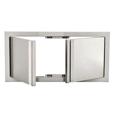 RCS Valiant 45 Inch Low Profile Stainless Steel Double Door | Magnetic Door Latches