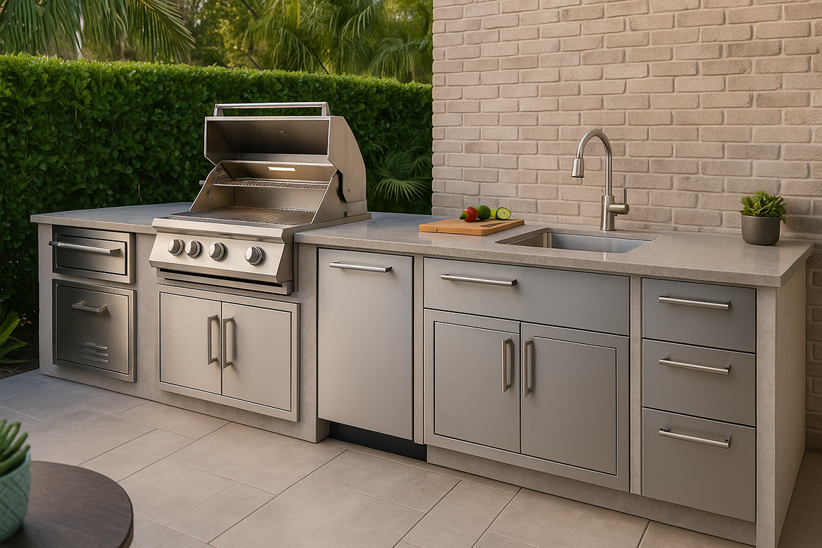 Complete Guide to Outdoor Kitchen Storage: Drawers, Doors & Combos