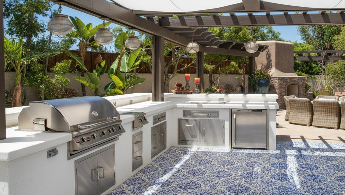 Outdoor kitchen minimal