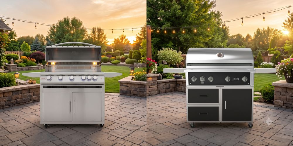 Wildfire vs Blaze gas grills compared side by side