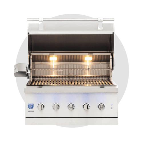 American Made Grills Encore 36 Inch Hybrid Built In Grill