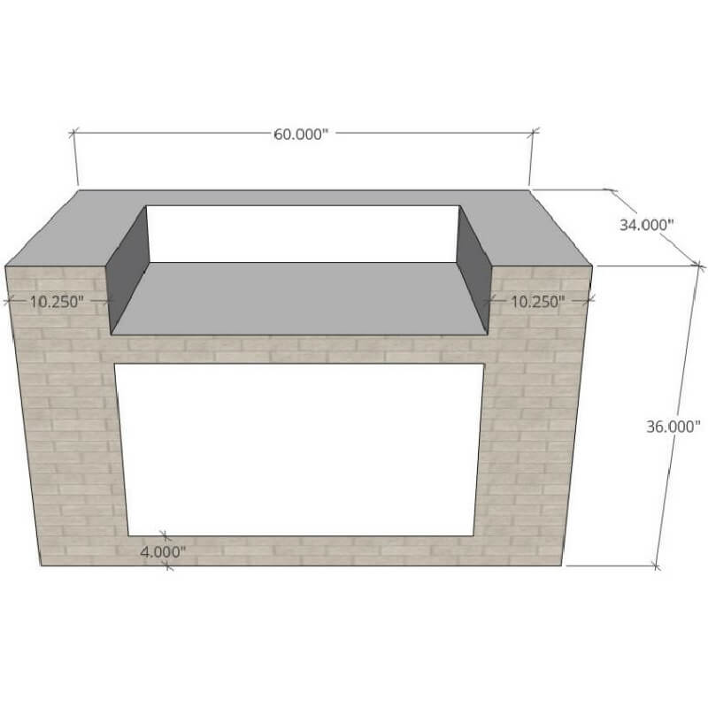 Ready To Finish Outdoor Kitchen Grill Cabinets