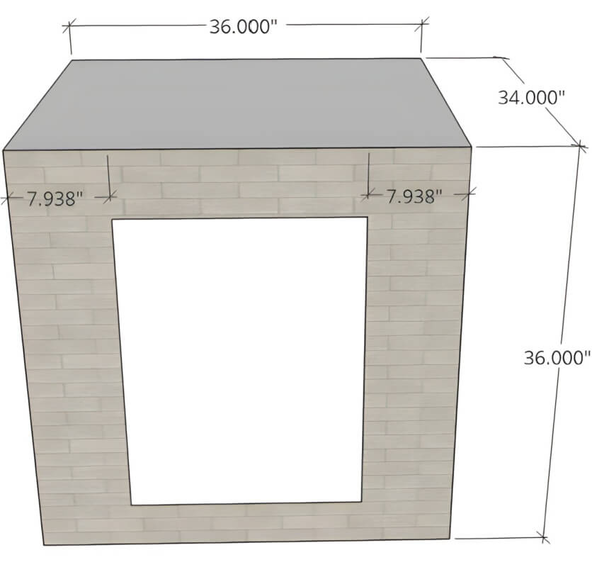 Ready To Finish Trash / Recycling Drawer Outdoor Kitchen Cabinets