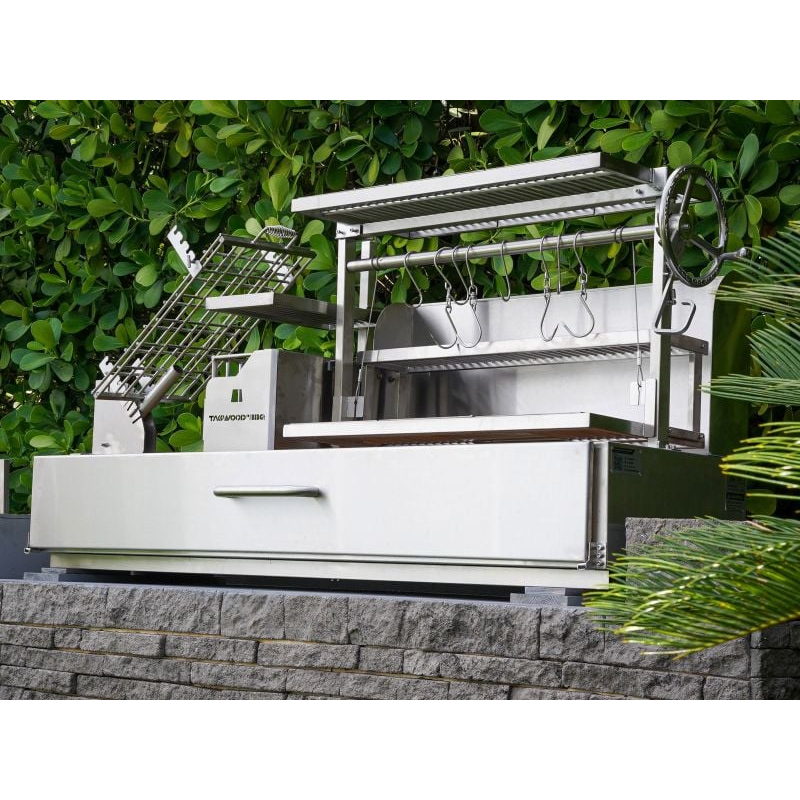 Tagwood BBQ08SS Built-In Santa Maria Grill | Installed In Stone Island Waterfront