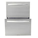 EZ Finish Systems 6 Ft Ready-To-Finish Grill Island | Blaze 23.5 Inch 5.3c 2-Drawer Refrigerator | Stainless Steel Double Drawer Construction
