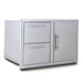 EZ Finish Ready To Finish Grill Island - Blaze 32 Inch Stainless Steel Double Access Door - 304 Stainless Steel Construction