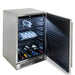 EZ Finish Systems 8 Ft Ready-To-Finish Grill Island | Blaze 24-Inch 5.5c Refrigerator | Interior Lighting