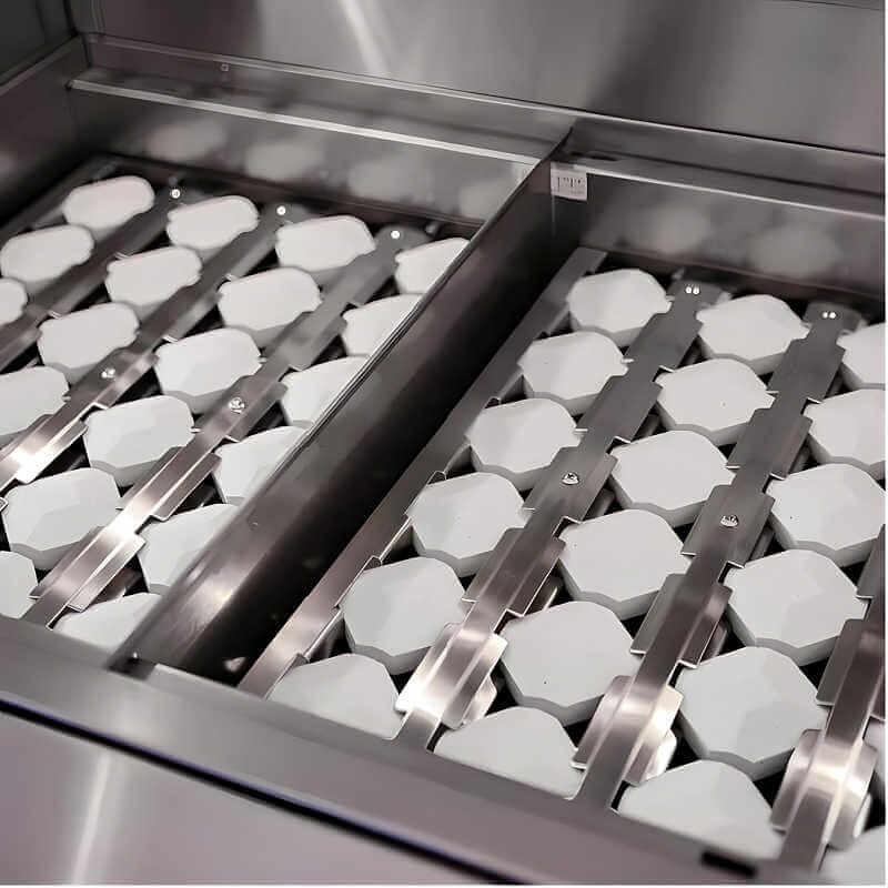 American Made Grills Alturi 36 Inch 3 Burner Freestanding Gas Grill With Rotisserie | Easy Clean Ceramic Briquette Trays