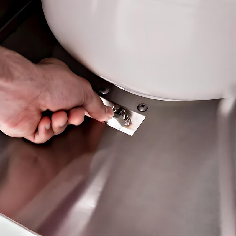 American Made Grills Alturi 42 Inch 3 Burner Freestanding Gas Grill | Tank Screw Gas Tank Holder