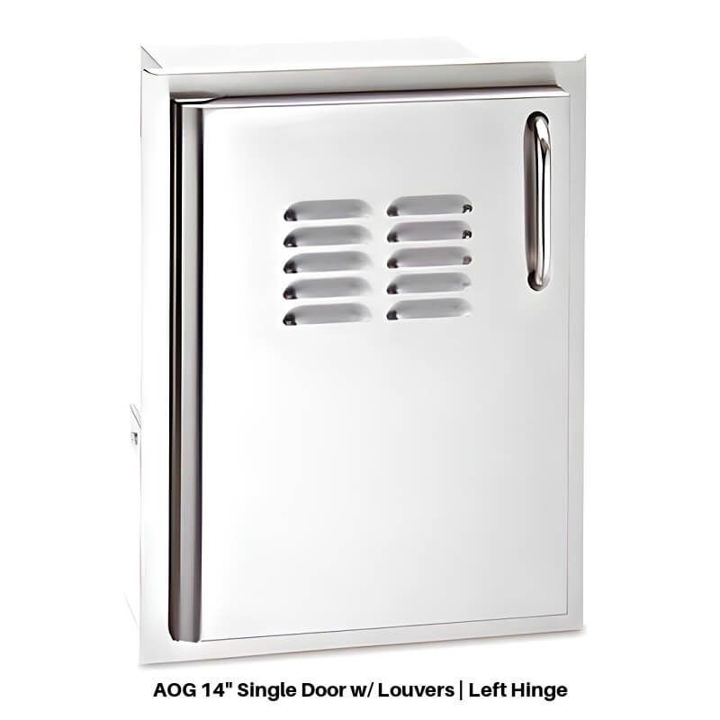 AOG 14 Inch Single Door with Louvers and Tank Tray
