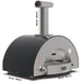 Alfa Classico 2 Pizze Gas Pizza Oven | Dimensions