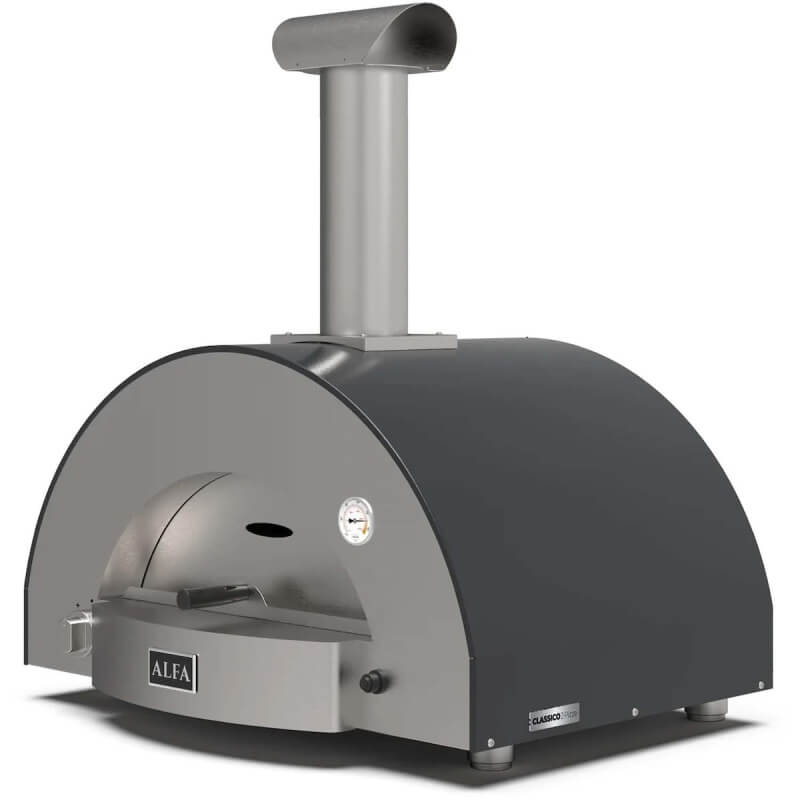 Alfa Classico 2 Pizze Gas Pizza Oven | Stainless Steel Door