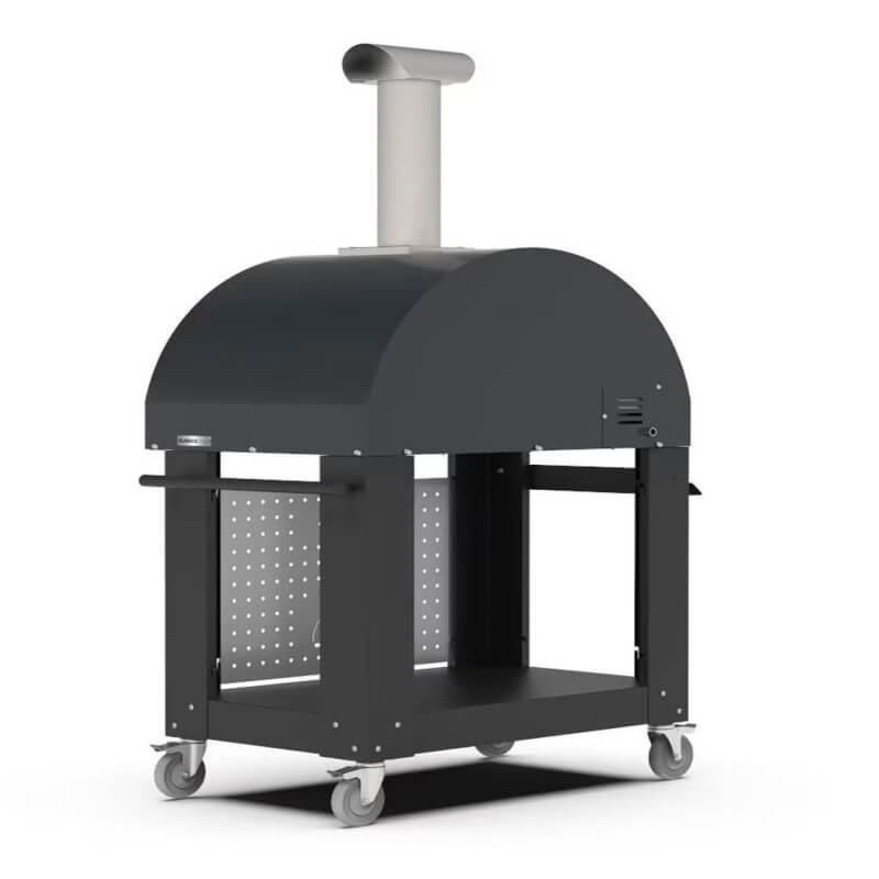 Alfa Classico 4 Pizze Gas Pizza Oven w/ Cart | Cart Storage