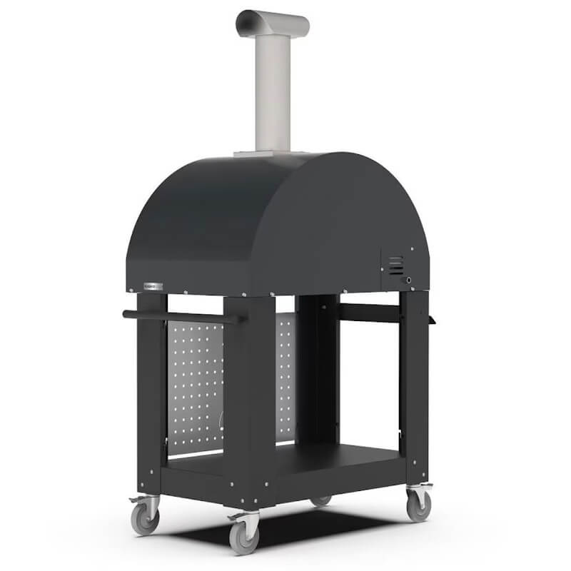 Alfa Classico 2 Pizze Gas Pizza Oven w/ Cart | Cart Storage