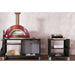 Alfa Cooking Station 80 with Stainless Steel Countertop | Shown with Pizza Oven