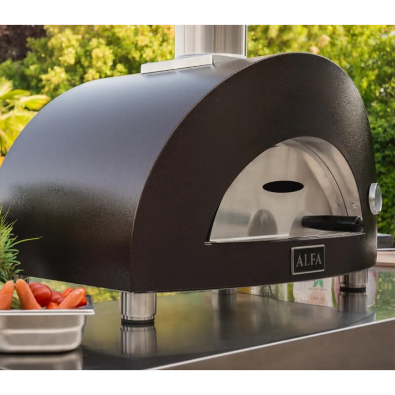 Alfa Moderno 1 Pizze Pizza Oven | Adjustable Countertop Feet