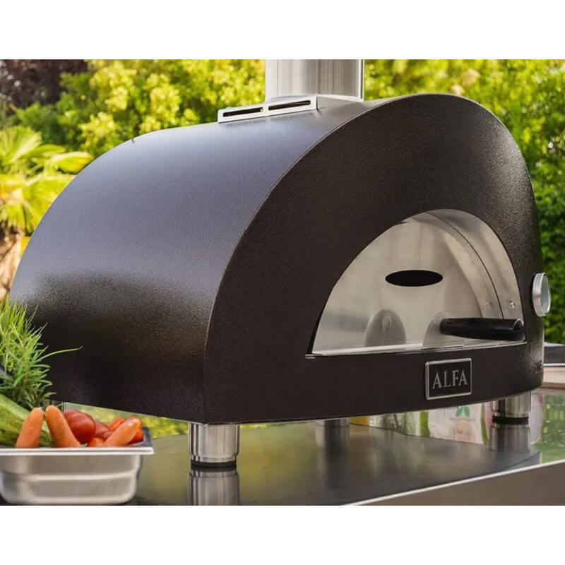Alfa Moderno 1 Pizze Pizza Oven | Stainless Steel Door