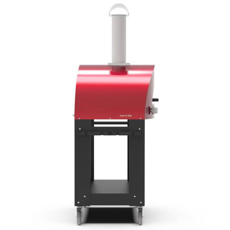 Alfa Moderno 2 Pizze Gas Pizza Oven w/ Cart  | Side View