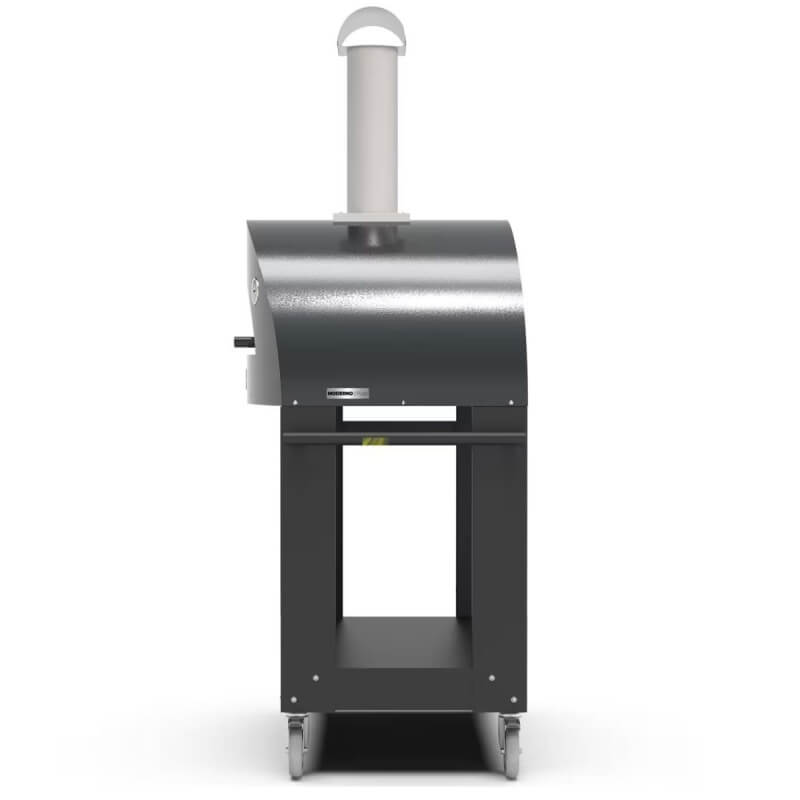 Alfa Moderno 2 Pizze Gas Pizza Oven w/ Cart | Side View
