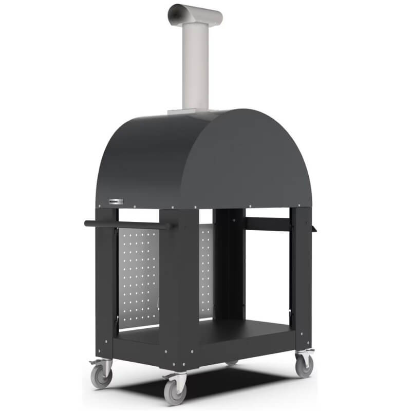 Alfa Moderno 2 Pizze Gas Pizza Oven w/ Cart | Cart Storage