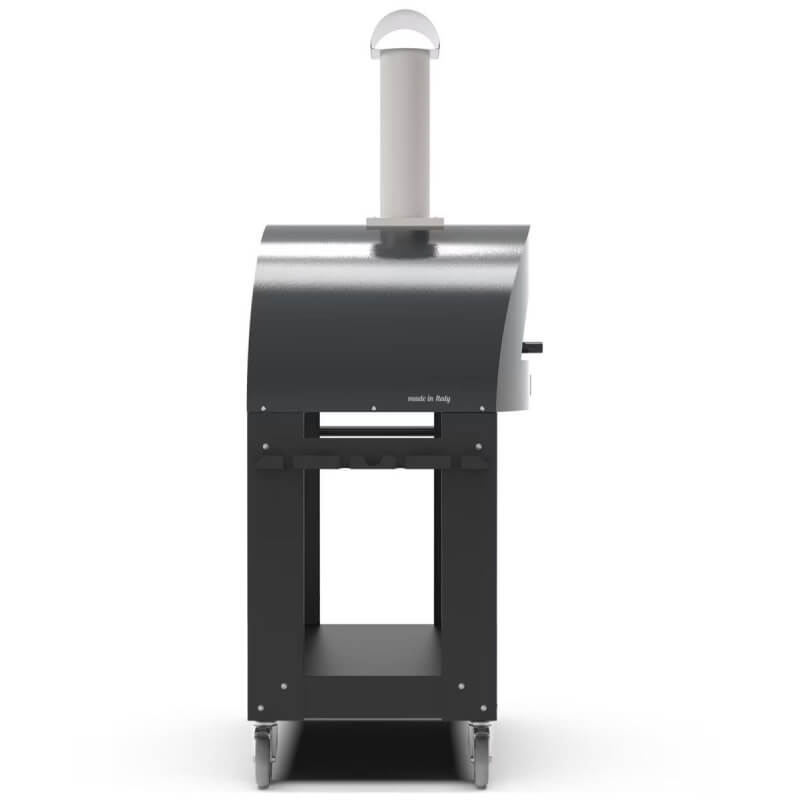 Alfa Moderno 2 Pizze Gas Pizza Oven w/ Cart | Caster Wheels