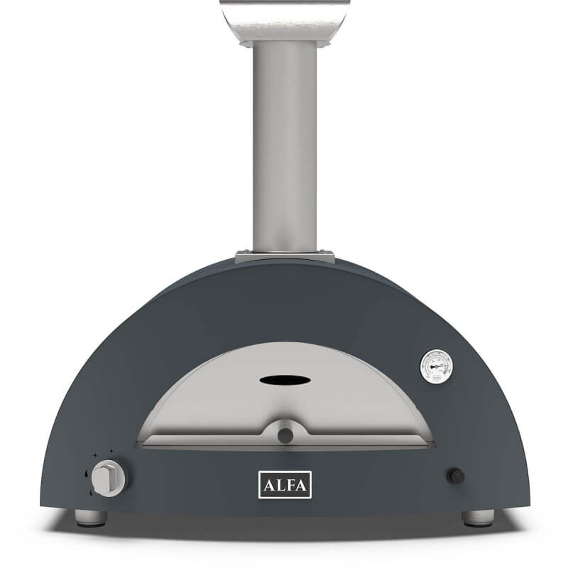 Alfa Moderno 2 Pizze Wood - Fired Pizza Oven - Anthracite Grey - FXMD-2P-LGRA