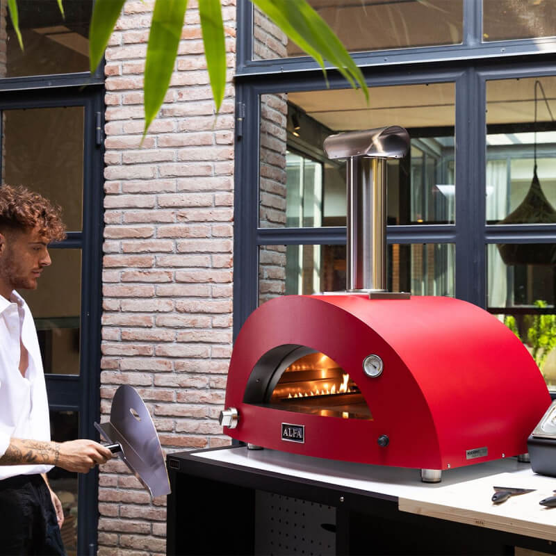 Alfa Moderno 2 Pizze Gas Pizza Oven | Gas Burner Detail