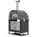 Alfa Moderno 3 Pizze Gas Pizza Oven w/ Cart | Caster Wheels w/ Locks