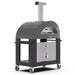 Alfa Moderno 3 Pizze Gas Pizza Oven w/ Cart | Stainless Steel Chimney