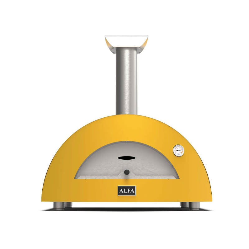 Alfa Moderno 3 Pizze Wood-Fired Pizza Oven - Fire Yellow