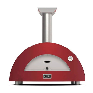 Alfa Moderno 3 Pizze Wood-Fired Pizza Oven - Ruby Red