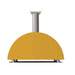 Alfa Moderno 3 Pizze Wood-Fired Pizza Oven - Fire Yellow | Rear View