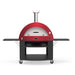 Alfa Moderno 5 Pizze Gas Pizza Oven w/ Cart - Ruby Red