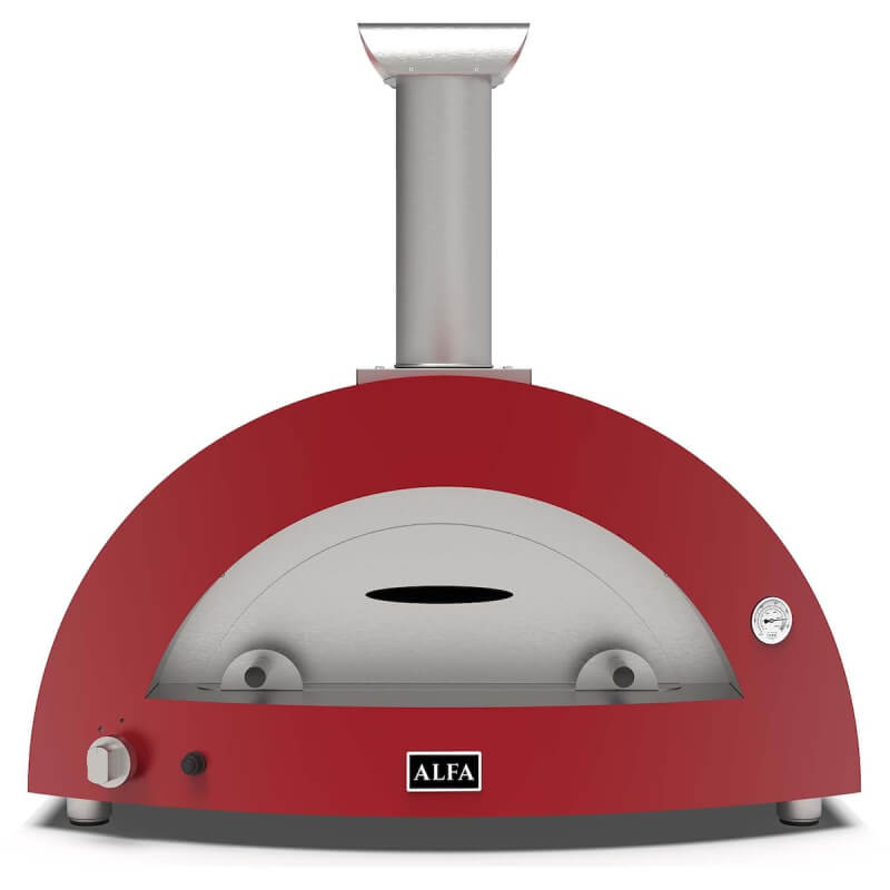 Alfa Moderno 5 Pizze Gas Pizza Oven - Ruby Red