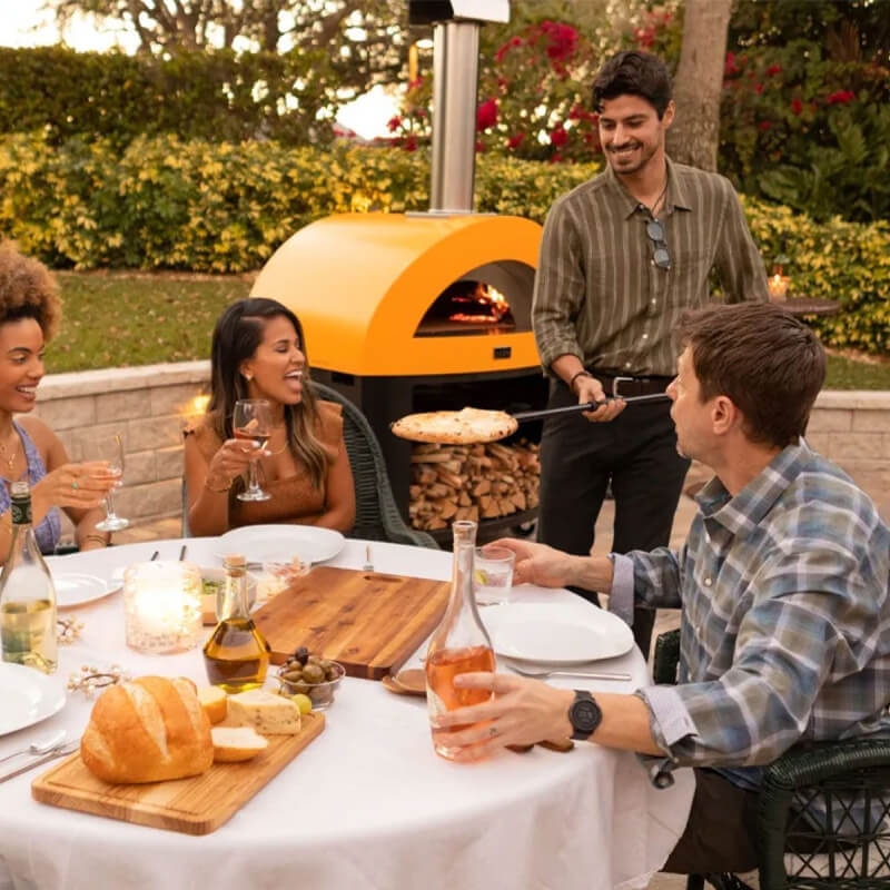 Alfa Moderno 5 Pizze Gas Pizza Oven | Shown on Patio