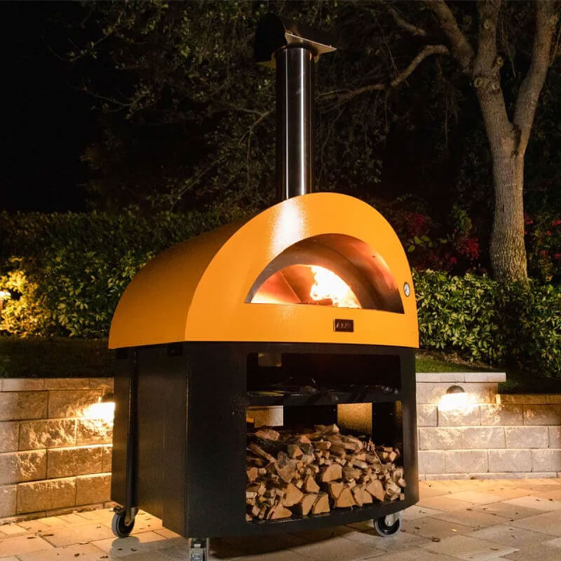 Alfa Moderno 5 Pizze Gas Pizza Oven | Shown on Pizza Oven Stand