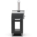 Alfa Moderno 2 Pizze Wood - Fired Pizza Oven w/ Cart | Tool Holder on Cart