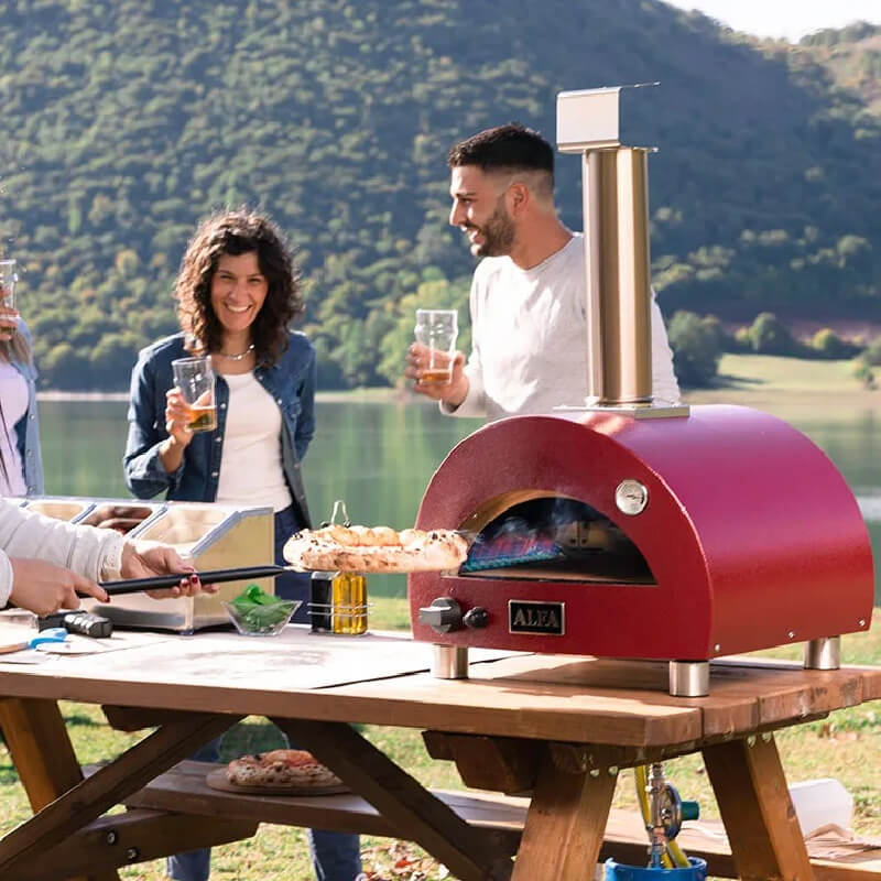 Alfa Moderno Portable Gas Pizza Oven | Shown on Table