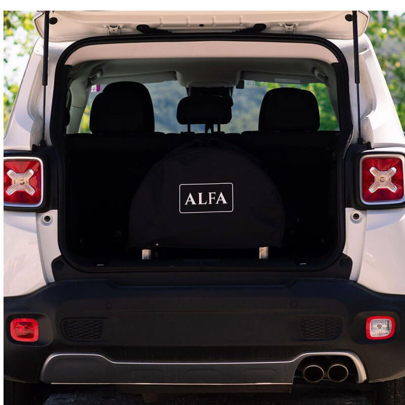 Alfa Cover For Moderno Portable Pizza Oven | Shown in Car