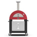 Alfa Moderno 2 Pizze Wood - Fired Pizza Oven w/ Cart - Antique Red