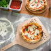 Alfa 13-Inch Wood Pizza Peel | Shown with Pizza