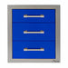 Alfresco-17-Inch-Stainless-Steel-Soft-Close-Triple-Drawer-With-Marine-Armour-In-Ultramarine-Blue