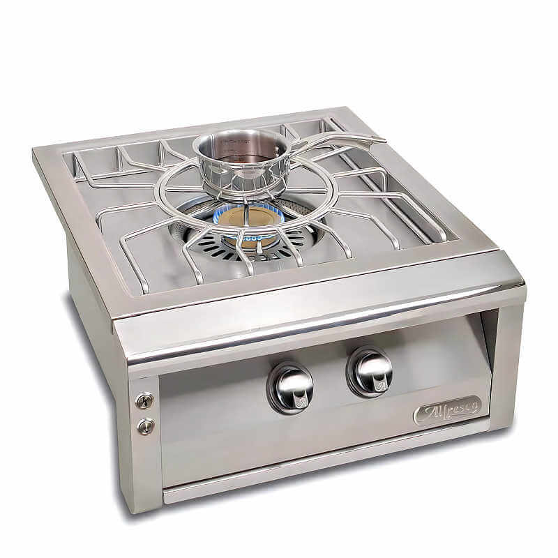 Alfresco 24 Inch Gas Versa Power Cooking System | Brass Inner Burner