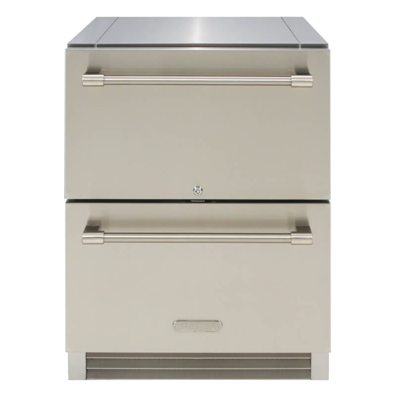 Alfresco 24-Inch 5.67 Cu. Ft. Two-Drawer Outdoor Refrigerator - AR-24D