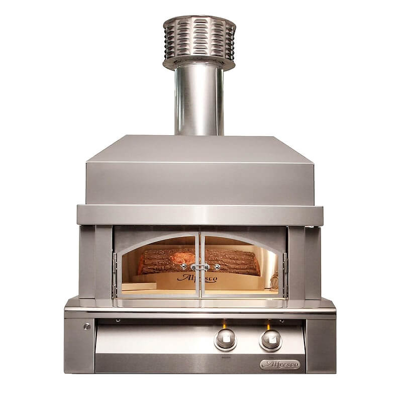 Alfresco 30-Inch Built-in Outdoor Pizza Oven Plus | Built-In Vent Hood